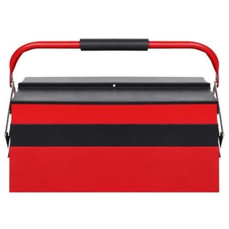 PROFESSIONAL TOOL BOX MATALL 3-COMPARTMENT BLACK/RED
