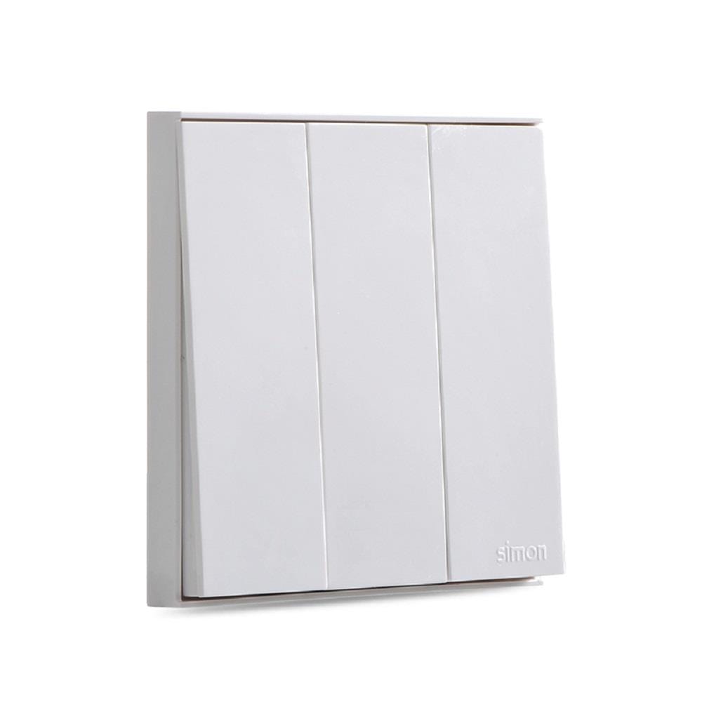 16A 3 GANG 2 WAY SWITCH 721032 WHITE SIMON