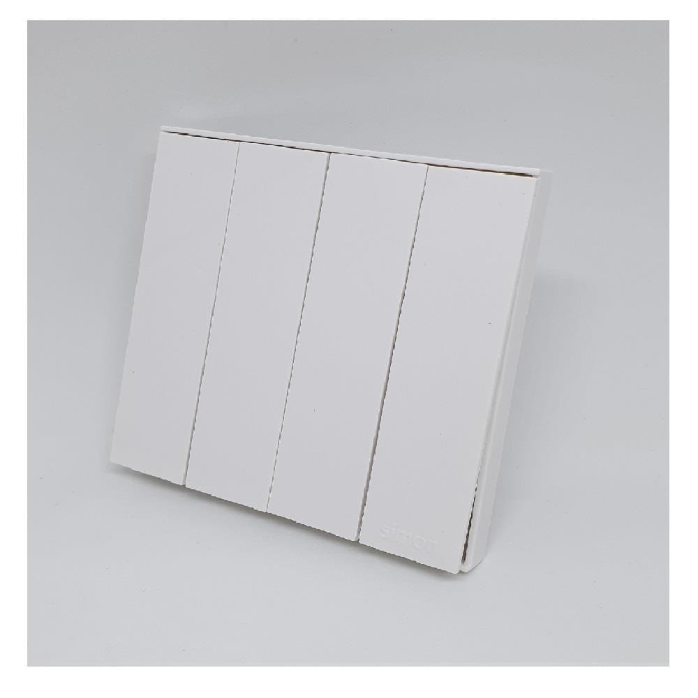 SWITCH 16A 4GANG 1WAY SIMON E6 721041 WHITE