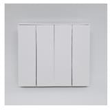 SWITCH 16A 4GANG 1WAY SIMON E6 721041 WHITE