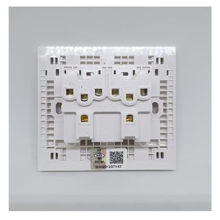 SWITCH 16A 4GANG 1WAY SIMON E6 721041 WHITE