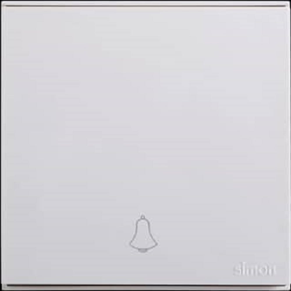 SIMON 16A 1 GANG 1 WAY DOORBELL 726301 WHITE