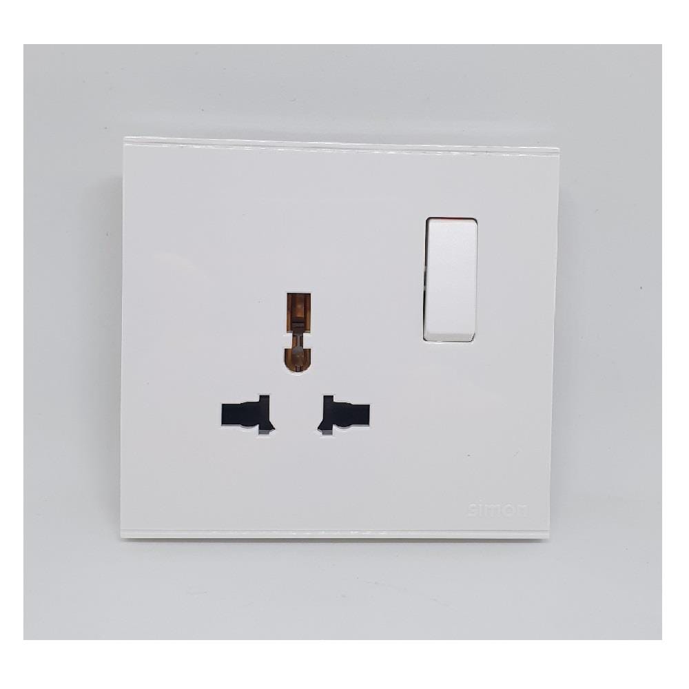 13A UNIVERSAL SWICH SOCKET 721089 SIMON WHITE