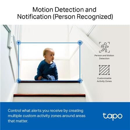 TP-LINK WIFI HOME SECURITY CAMERA TAPO C100 WHITE