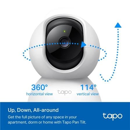 TP-LINK WIFI HOME SECURITY PAN & TILT CAMERA C200 WHITE