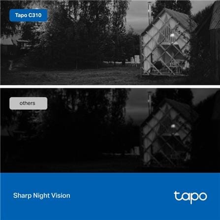 TP-LINK OUTDOOR WIFI HOME SECURITY CAMERA TAPO C310 WHITE