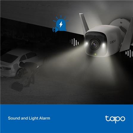 TP-LINK OUTDOOR WIFI HOME SECURITY CAMERA C320WS WHITE