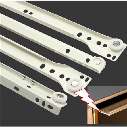 AVIO SELF CLOSE DRAWER SLIDE 14" EACH WHITE
