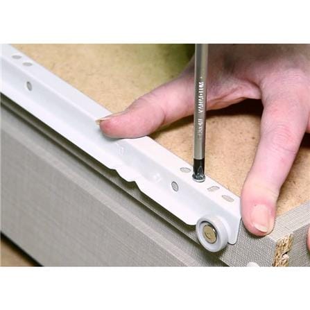 AVIO SELF CLOSE DRAWER SLIDE 14" EACH WHITE