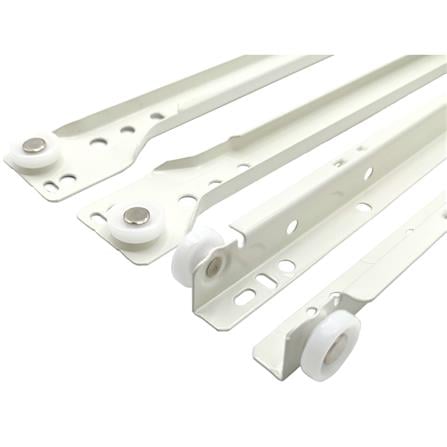 AVIO SELF CLOSE DRAWER SLIDE 14" WHITE