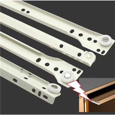 AVIO SELF CLOSE DRAWER SLIDE 14" WHITE