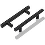 AVIO FURNITURE HANDLE A362 STAINLESS STEEL 96MM MATT BLACK EACH
