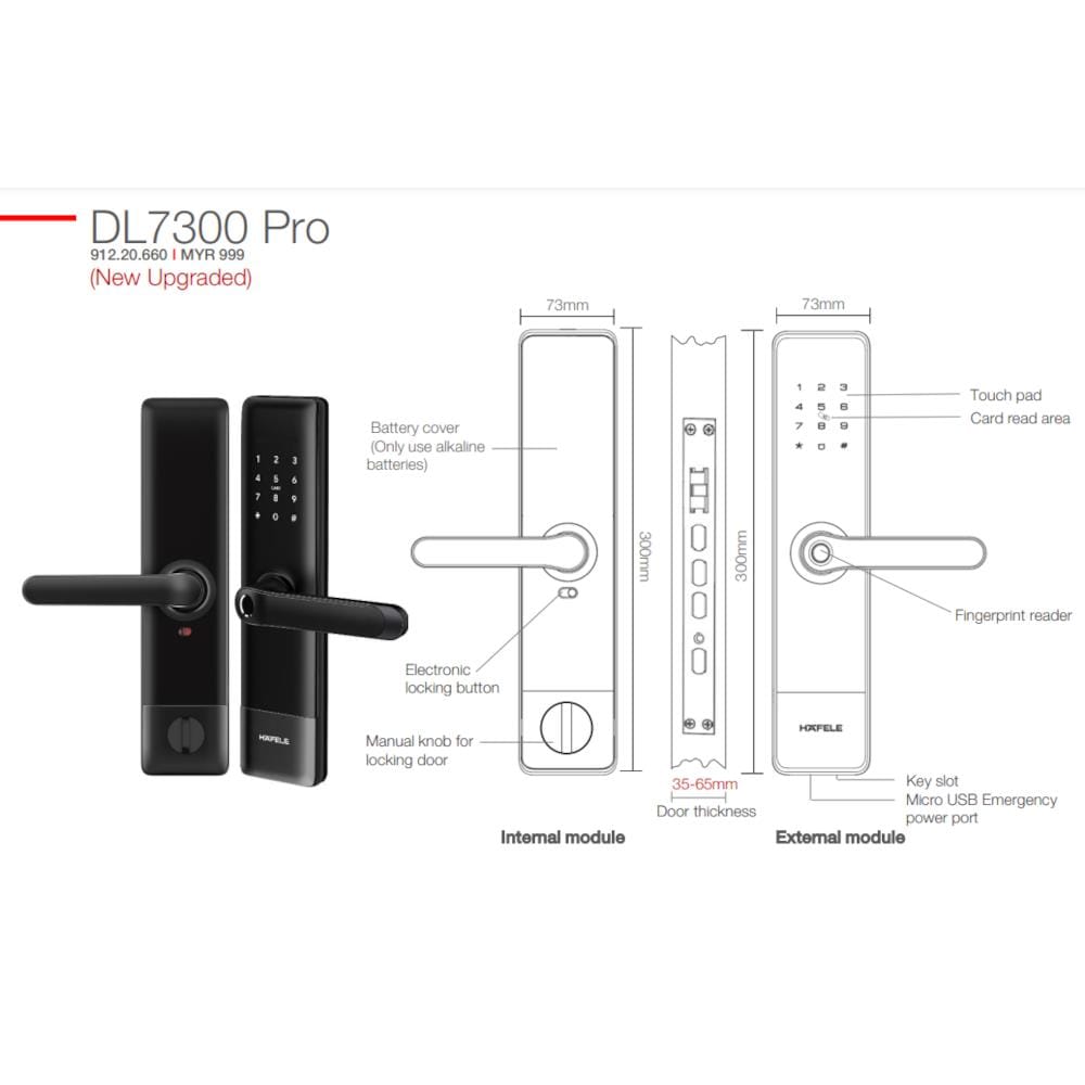 HAFELE HAFELE DGL DL7300S  MULTI-F DIGITAL LOCK
