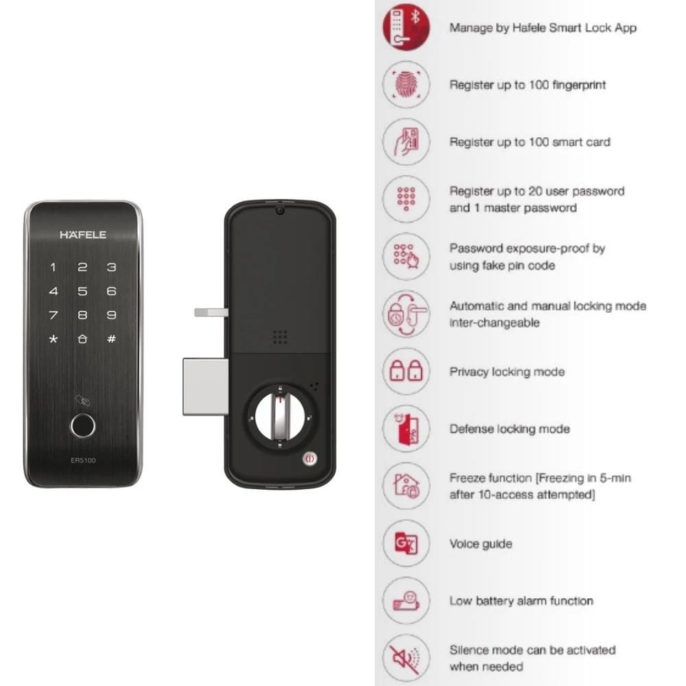 HAFELE HAFELE DGL ER5100S  MULTI-F DIGITAL LOCK