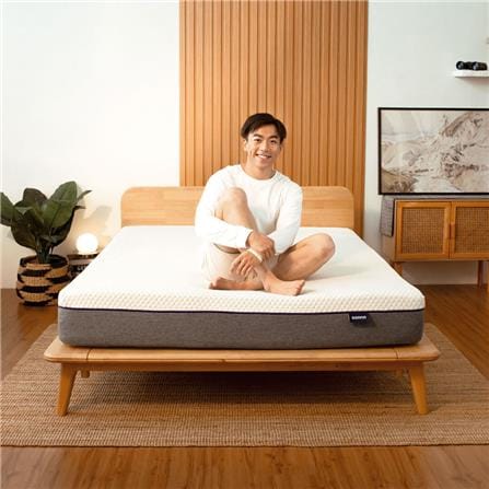 SONNO ORIGINAL MATTRESS QUEEN  MAT-1G-QUE-190-150 WHITE/GREY