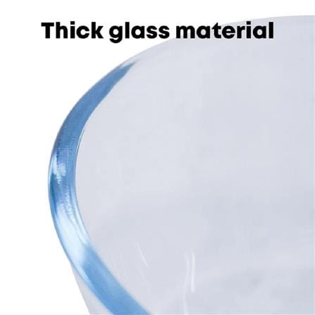 LITTLE HOMES 7INCH GLASS BOWL GLASS MIXING SALAD BOWL 17CM