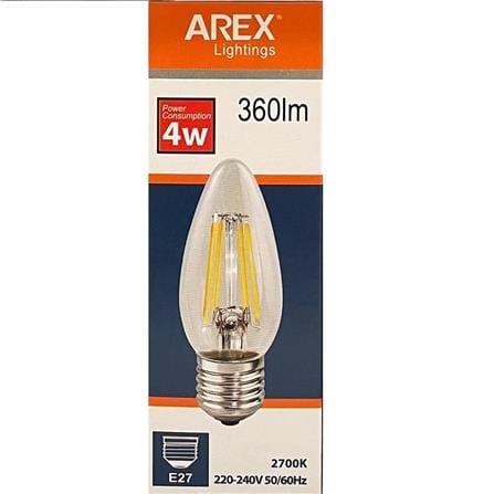 LED CANDLE BULB 4W E27 LEDC354E27 AREX