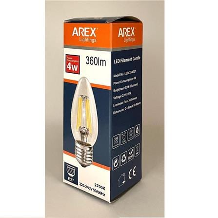 LED CANDLE BULB 4W E27 LEDC354E27 AREX