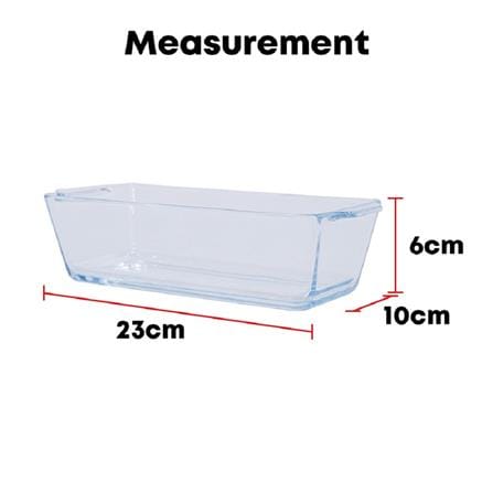 LITTLE HOMES TEMPERED GLASS BAKING TRAY 0.8L LASAGNA 23X10CM
