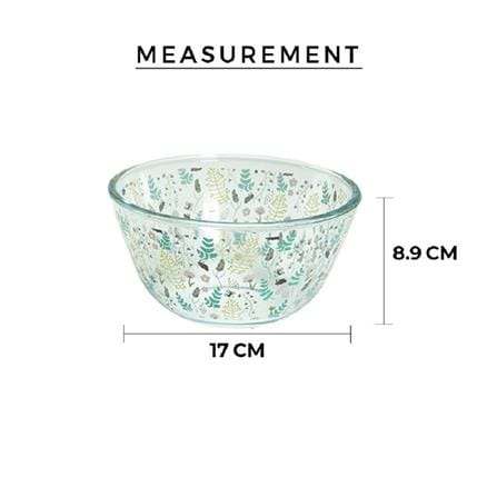 LITTLE HOMES HARVEST BOROSILICATE GLASS BOWL SET OF 2PCS