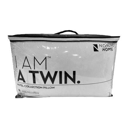 NORDIC HOME HOTEL PILLOW TWIN PACK 46X70CM WHITE