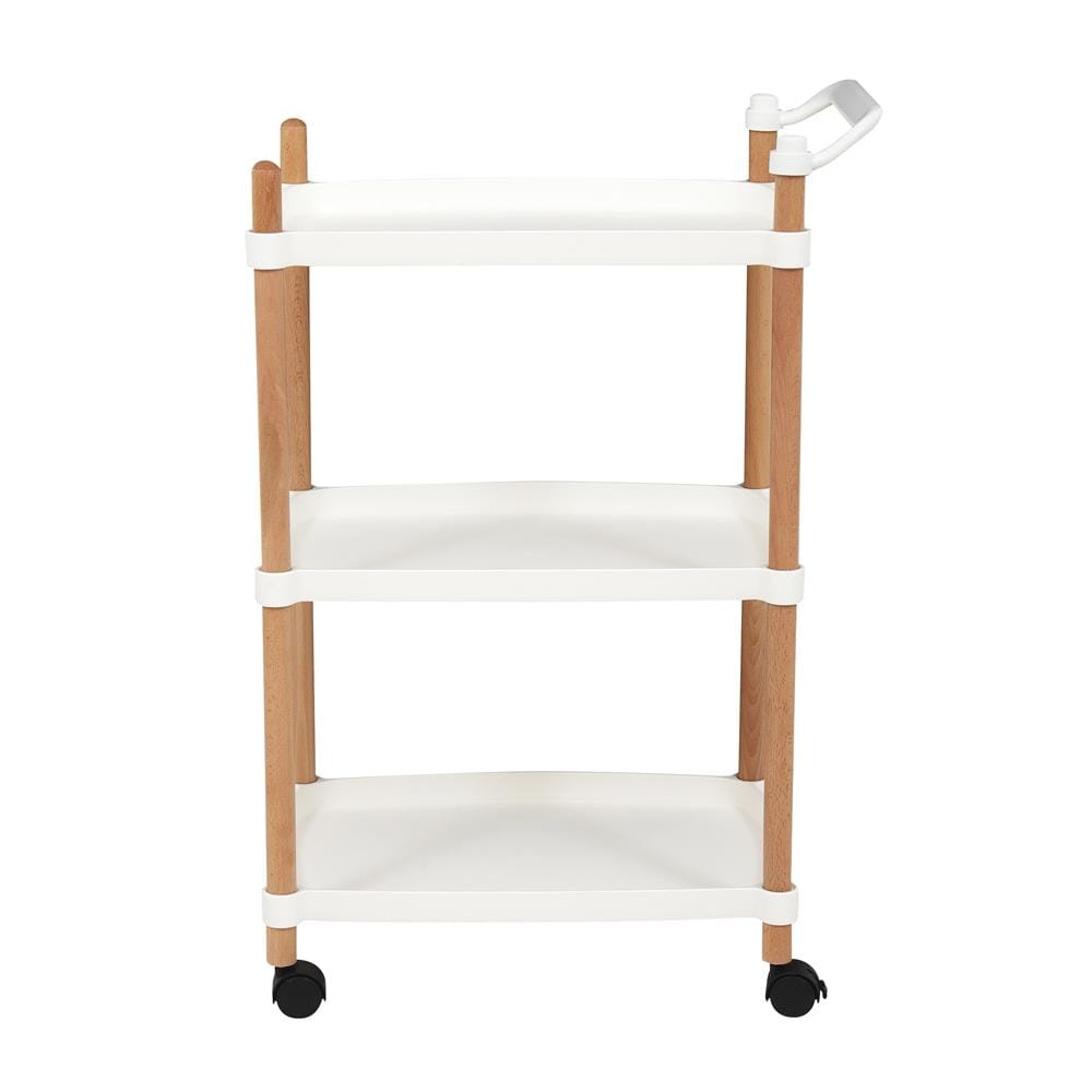 3TIER SHELVES FOREST STAKCO 47X31X80CM WHITE