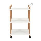 3TIER SHELVES FOREST STAKCO 47X31X80CM WHITE