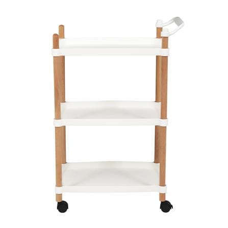 3TIER SHELVES FOREST STAKCO 47X31X80CM WHITE