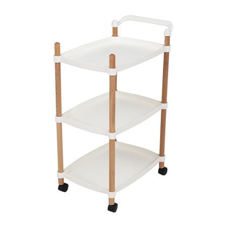 3TIER SHELVES FOREST STAKCO 47X31X80CM WHITE