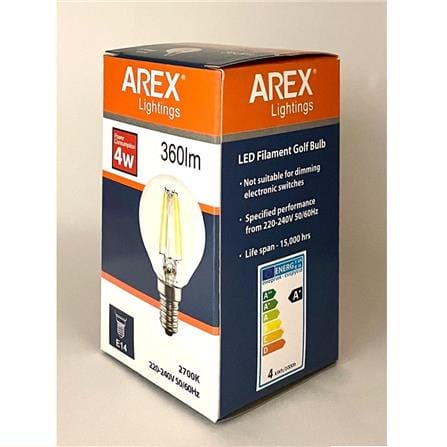 LED FILAMENT BULB 4W E14 LEDG454E14 AREX