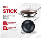 RUSSELL TAYLORS 316 STAINLESS STEEL  NON-STICK HONEY COMB WOK 30CM