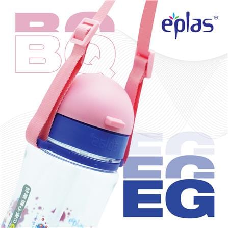 EPLAS KIDS WATER BOTTLE 380ML W/STRAW EGBQ-380BPA
