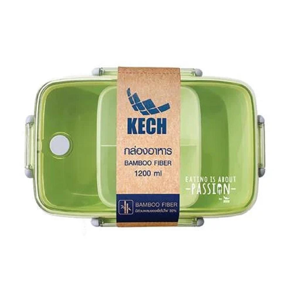 BAMBOO FIBER FOOD CONTAINER KECH SAVE THE WORLD 1.2L GREEN