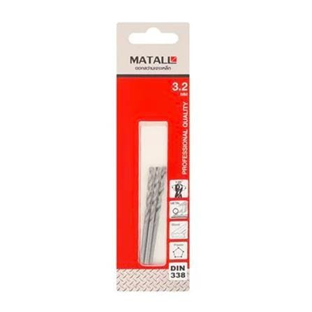 MATALL METAL TWIST DRILL BIT 3.2MM 3PCS/PACK