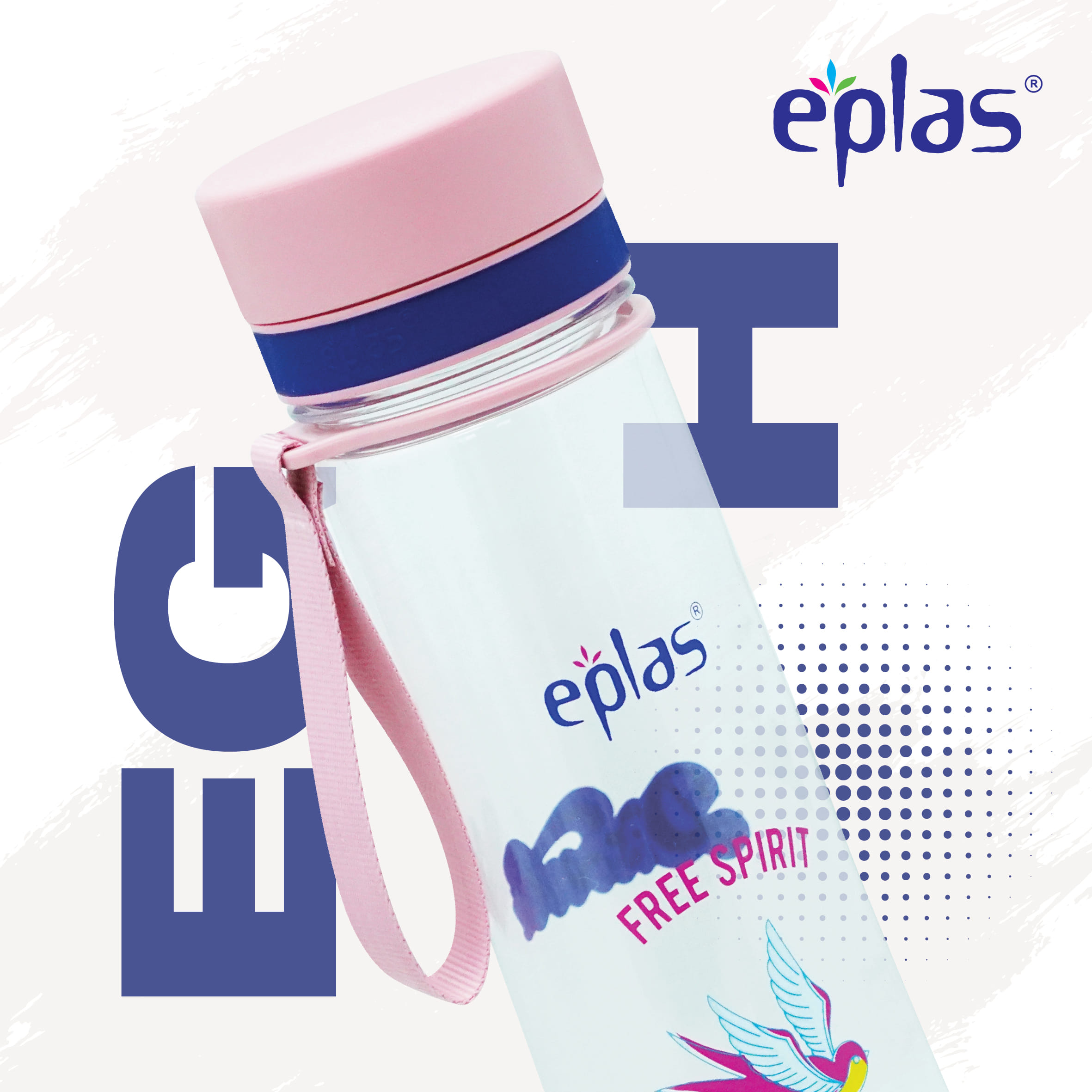 EPLAS WATER BOTTLE 1000ML TRITAN BPA-FREE EGH-1000BPA