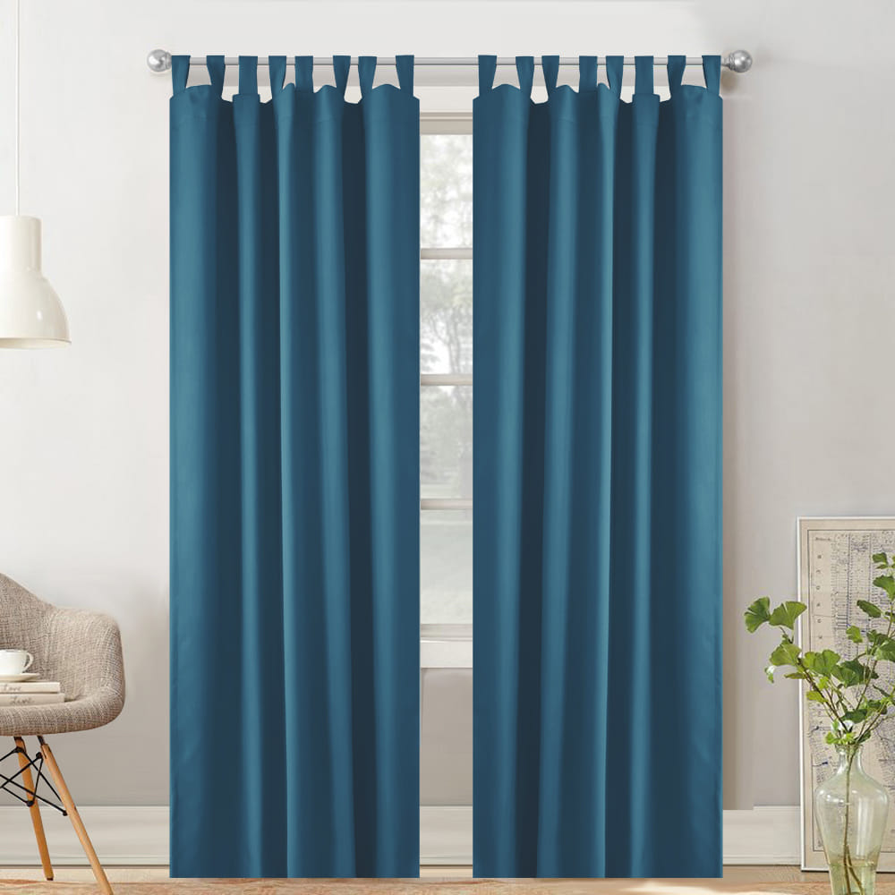 HLS CURTAIN TAB TOP ZAFA UV 130X250CM BLUE