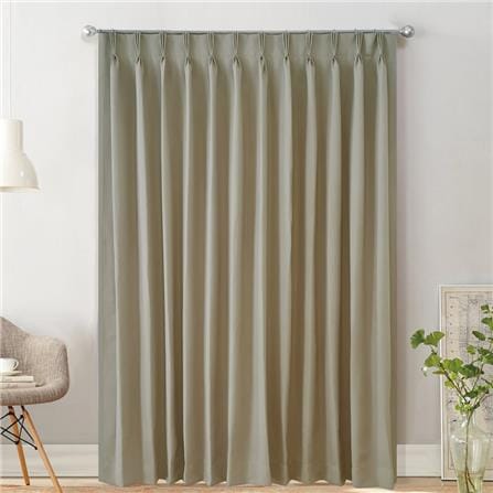 HLS CURTAIN FRENCH PLEAT ZAFA UV 140X250CM DARK BROWN
