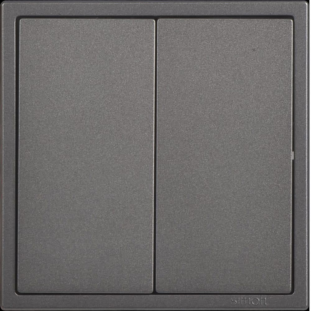 SIMON 16A 2 GANG 2 WAY SWITCH H701022 BLACK