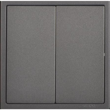 SIMON 16A 2 GANG 2 WAY SWITCH H701022 BLACK