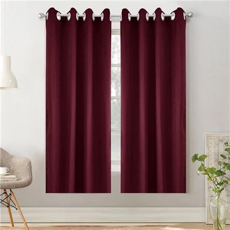 HLS CURTAIN EYELET LILY UV 140X220CM RED