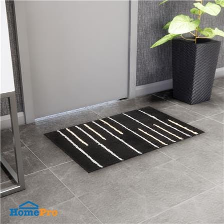 HLS RUG PIANA 45X70CM BLACK