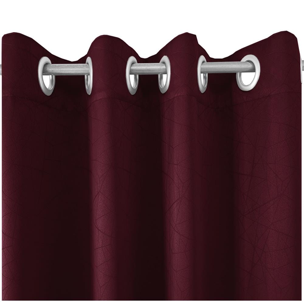 HLS CURTAIN EYELET LILY UV 140X180CM RED