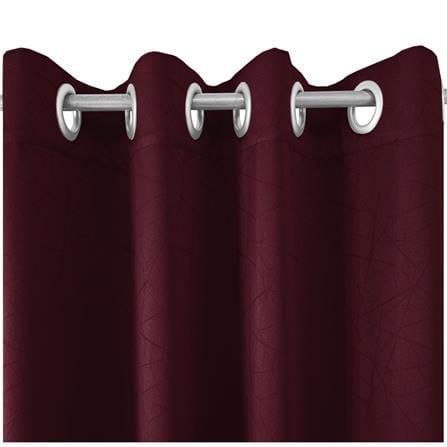 HLS CURTAIN EYELET LILY UV 140X280CM RED