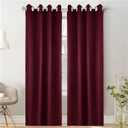 HLS CURTAIN EYELET LILY UV 140X280CM RED