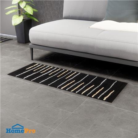 HLS RUG PIANA 45X120CM BLACK