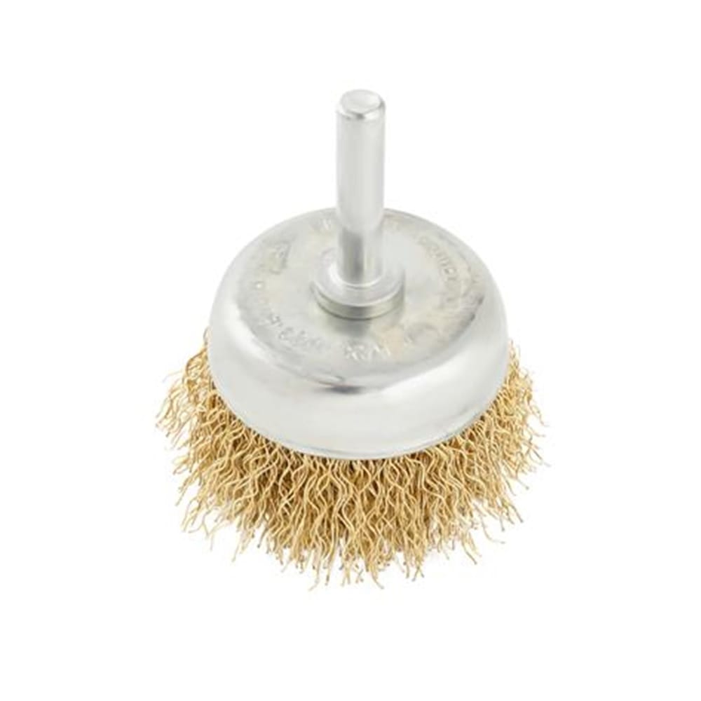 MATALL CRIMPED WIRE WHEEL BRUSH (WITH SHANK) (WOOD & METAL) 3EA/SET
