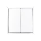 16A 2GANG 1WAY SWITCH SIMON H701021 WHITE