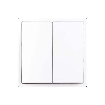 16A 2GANG 1WAY SWITCH SIMON H701021 WHITE