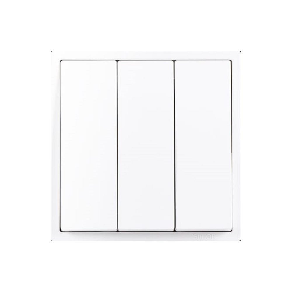 16A 3 GANG 1 WAY SWITCH H701031 WHITE SIMON