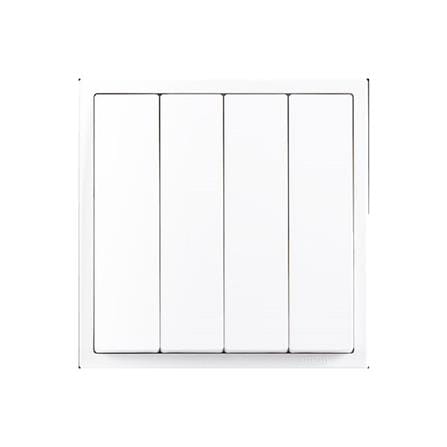 10A 4 GANG 1 WAY SWITCH H701041 WHITE SIMON